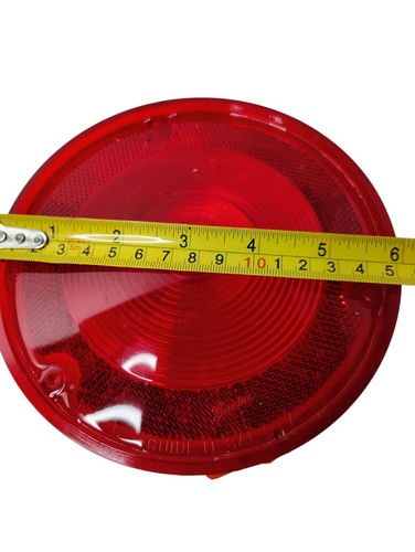 Vintage 6" Red GM Chevy Tail Light Lens Cover Guidex Guide SAE STIAP 65 Step - Bild 3 von 7