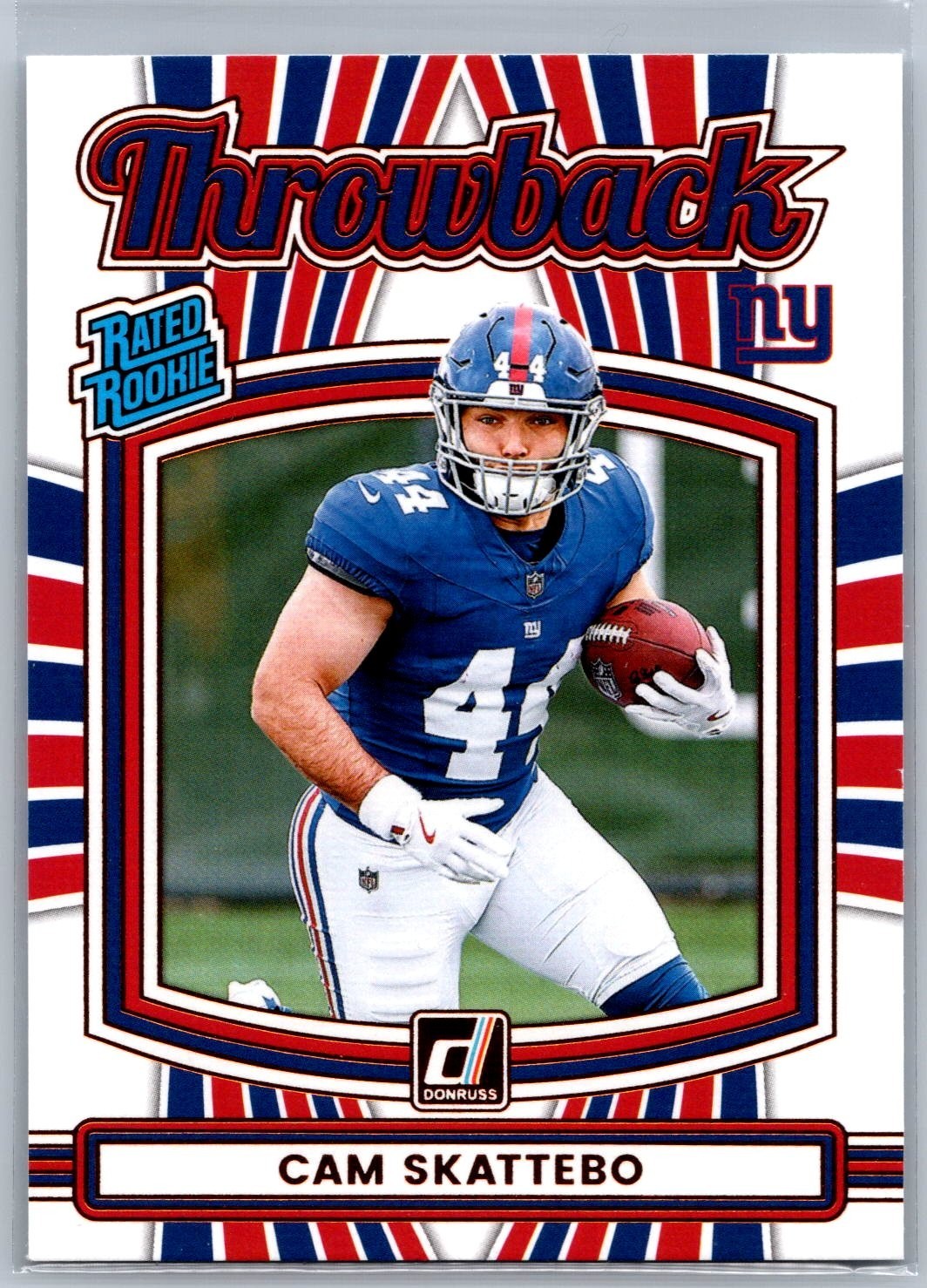 2025 Donruss Cam Skattebo Throwback Rated Rookie