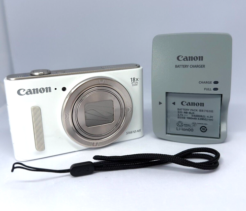 Canon PowerShot SX610 HS White Digital Camera Tested Near Mint Made In Japan - Picture 3 of 18