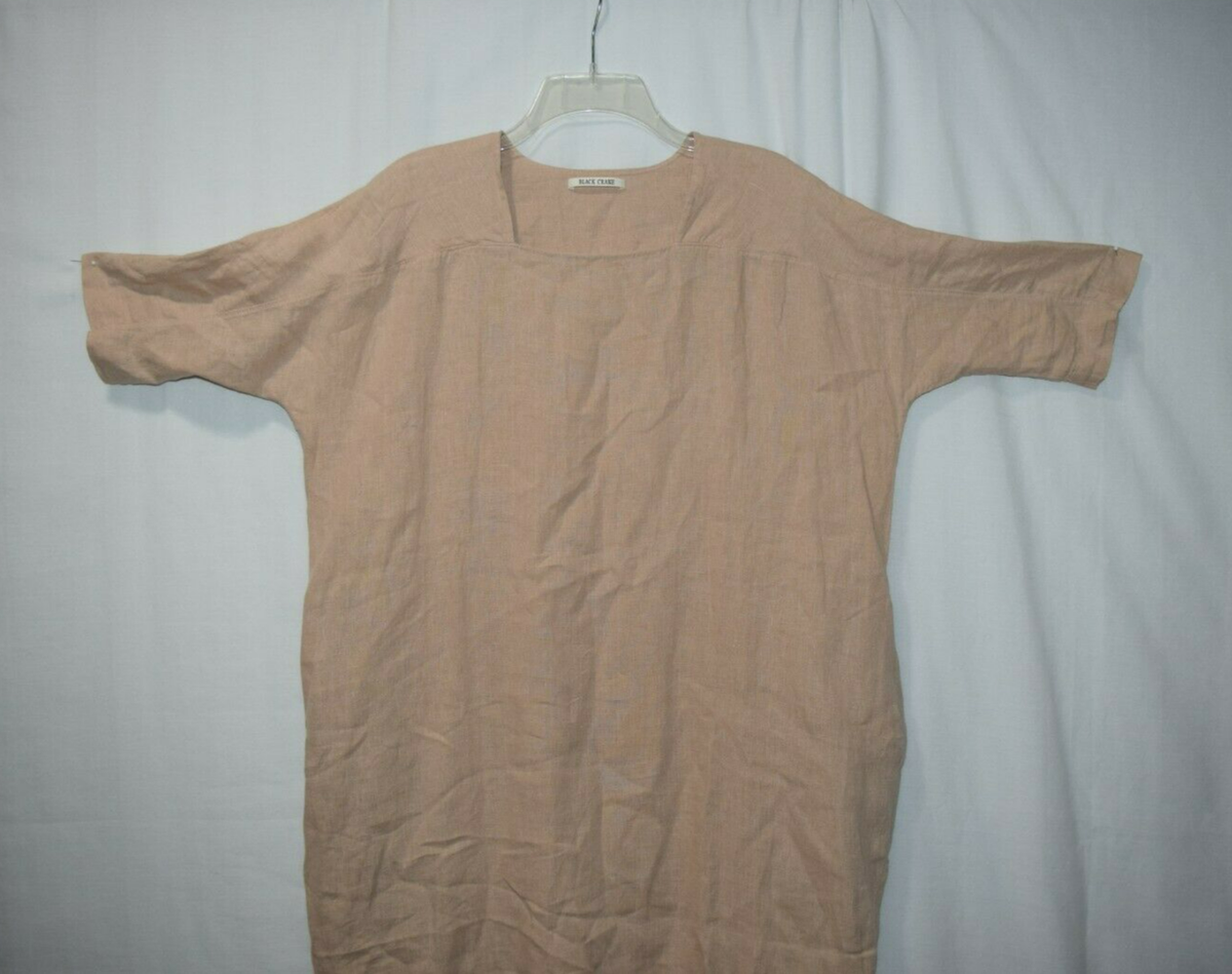 BLACK CRANE SIZE S DRESS 100% LINEN | eBay
