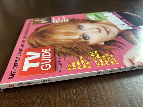 Rare Large Cable Edition TV Guide Nov 2003 Singer REBA McEntire, Regan Biopic - Picture 3 of 4