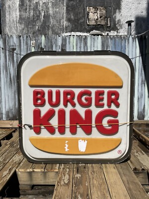 Vintage double sided Burger King Sign form the 70s - 80s rare | eBay