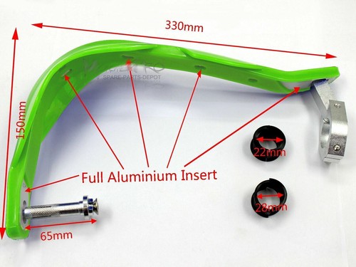 Green Hand Guards Kawasaki KLX140 KLX140L KLX150 KLX250 KLX450R KLR650 - 第 2/7 張圖片