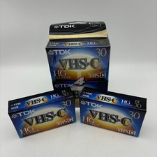 TDK VHS-C HG Ultimate 30 Camcorder Viedotapes TC-30HG New/Sealed Lot Of 6