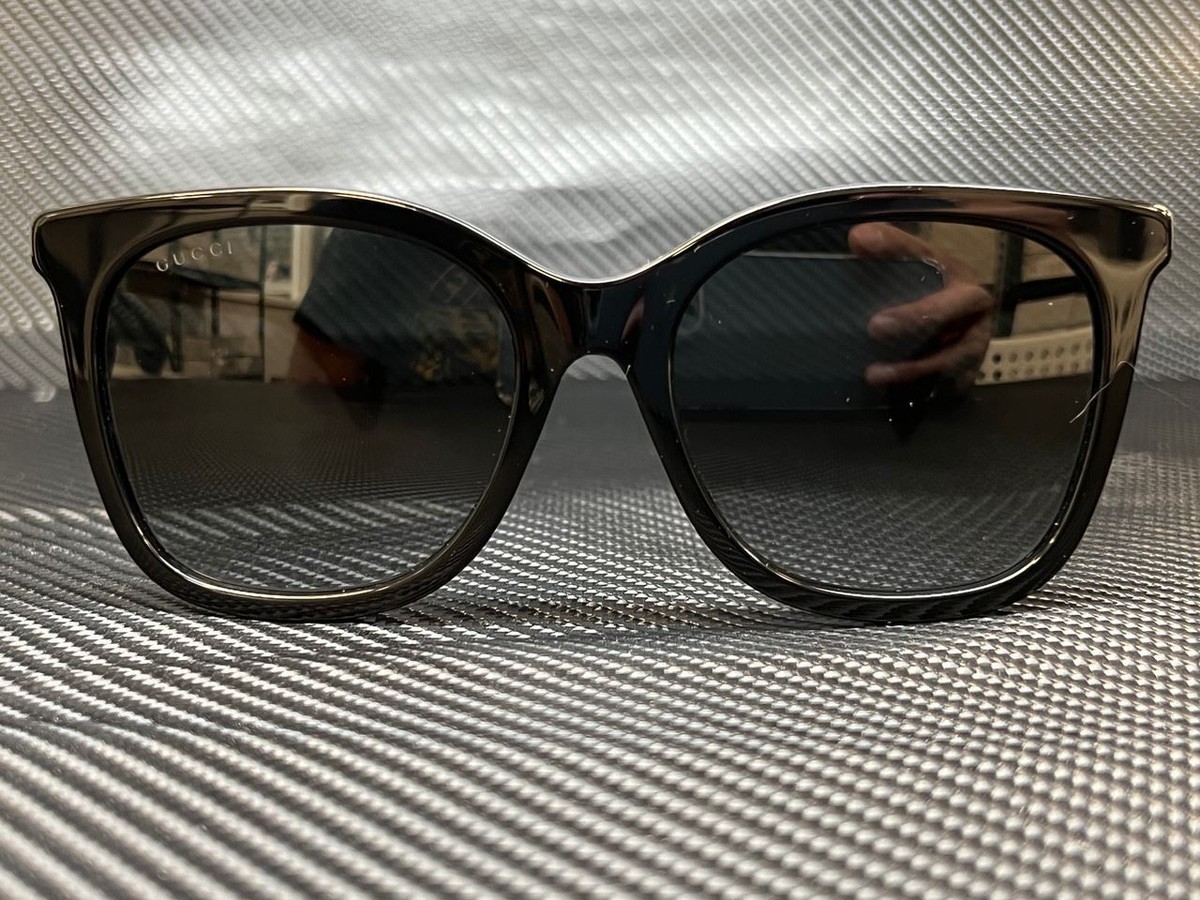 GUCCI GG1071S 001 Black Cat Eye 55 mm Women's Sunglasses | eBay
