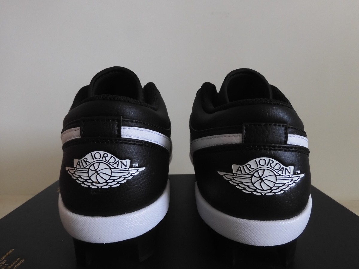 Jordan 1 Retro MCS Low Black-White Baseball Cleats Mens Size 9.5 CJ8524-011 READ Nike Jordan 1 Retro Mcs Low Black-White  main image 2