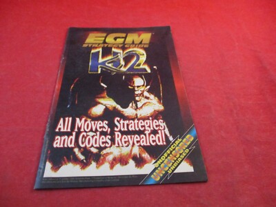 K2 Killer Instinct 2 EGM Magazine Strategy Guide Promo Booklet 1994