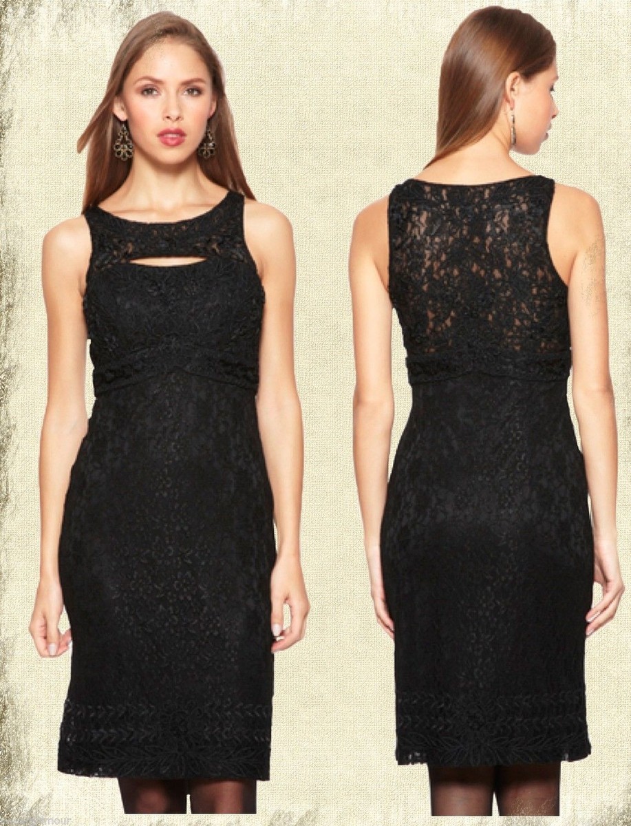 Sue Wong Black Illusion Lace Keyhole Cut Out Sleeveless Cocktail Dress 4 ($408) Sue Wong Black Illusion Lace Keyhole Cut Out Sleeveless Cocktail Dress 4 ($408)