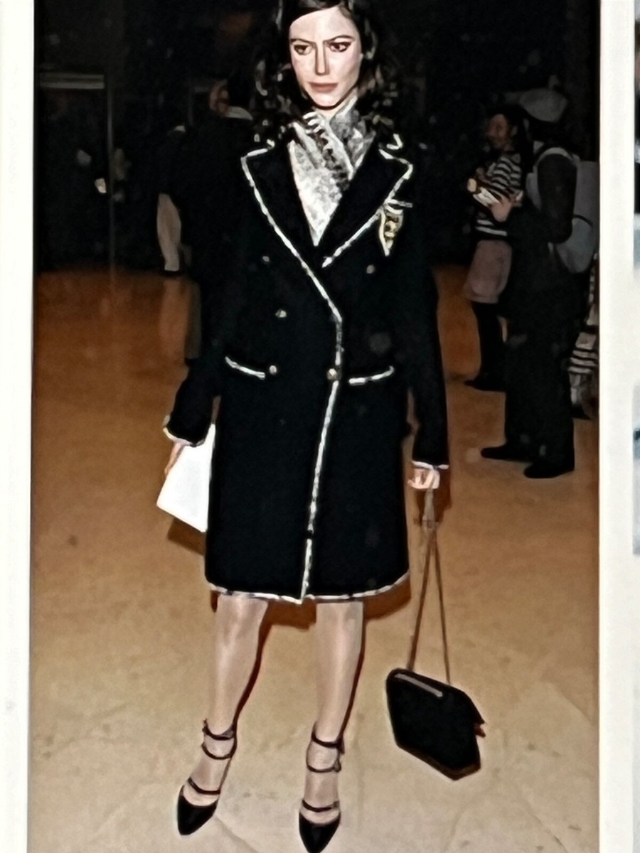 CHANEL 05C VINTAGE NEW BLACK JACKET COAT TWEED BRAIDED TRIM CHANEL 05C VINTAGE NEW BLACK JACKET COAT TWEED BRAIDED TRIM