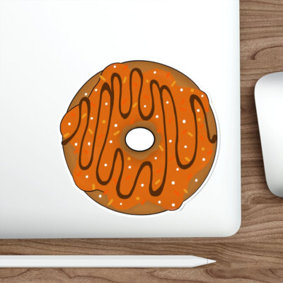  Sweet Potato Maple Swirl  Illustration Die-Cut Water-resistant Vinyl Stickers