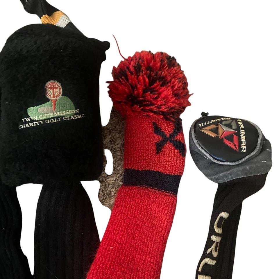 Lote De Colección De 22 Fundas Para Cabeza De Club De Golf Callaway Orlimar Wilson Cuero Difuso Foto 3 de 4