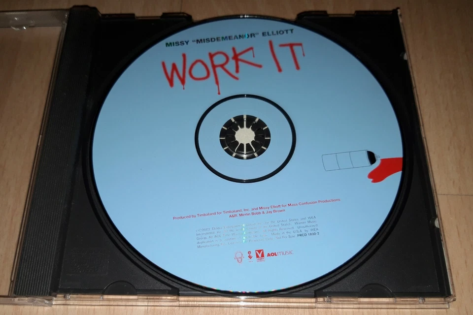 MISSY ELLIOTT  Work It  Remix All N My Grill💥 7 CD Single RAP Hip Hop LIL'KIM - Bild 4 von 4