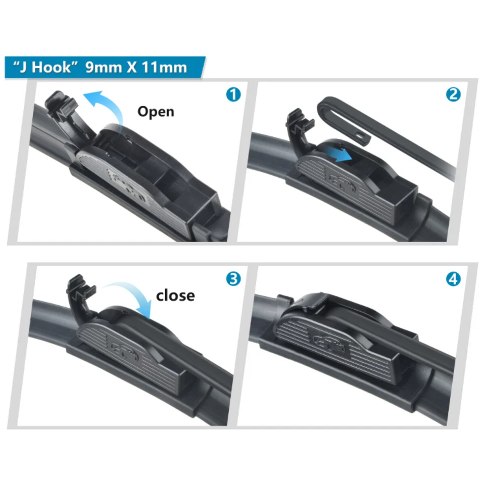 Xkorr 21"18"11" Front and Rear Wiper Blades Fit for 2008-2003 Pontiac Vibe - Image 4 of 4