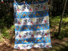 Vtg 1994 Saban MIGHTY MORPHIN POWER RANGERS Twin Size Flat Bed Sheet Fabric