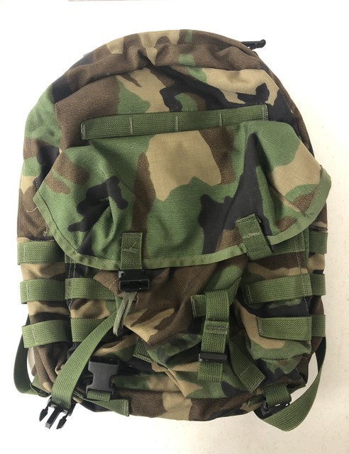 US Military Issued Woodland Patrol Assault Pack 3 Day Mission Backpack 