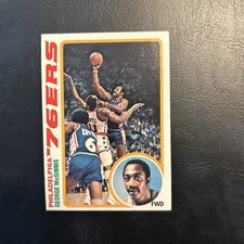 #90 George McGinnis Elvin Hayes Philadelphia 76ers, 1978-79 Topps Cb14-4