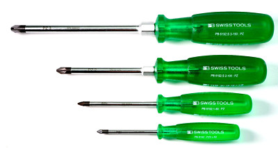 PB SWISS TOOLS 6192 + 6192S Pozidriv PZ Schraubendreher Satz 4-tlg. NEU