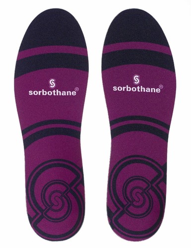 Sorbothane Cush N Step Insoles Soft Cushioned Thick Shock Absorbing Shoe Inserts - Picture 2 of 5