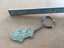 Schlüsselanhänger Peugeot 206 Auto Silber Anhänger Logo Fahrzeug Key TOP Neu
