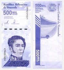 2020 Venezuela 500 Mil Bolivar Soberano uncirculated UNC Money