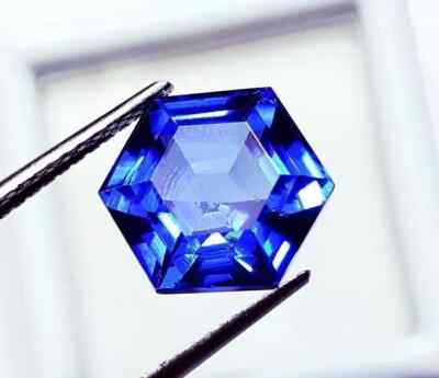 NATURAL Blue Hexagon Fancy Shape EGL CERTIFIED Sapphire 10-12Ct Loose Gemstone
