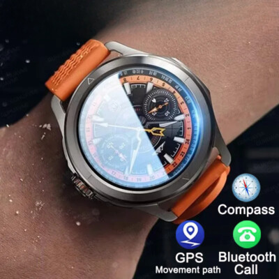 GPS Sport Smart Watch Compass Outdoor Tracker Bluetooth Call Fitness Smartwatch