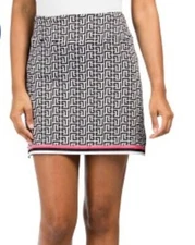 NWT GOLFTINI Black & White EBB AND FLOW PullOn Knit GOLF SKORT S M L XL