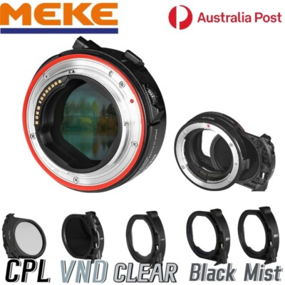 MEKE Drop In Camera Filter Mount Adapter Set ND CPL VND Lens Filters For Canon