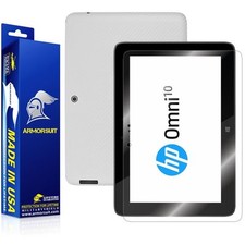 ArmorSuit MilitaryShield HP Omni 10 Tablet Screen Protector + White Carbon Skin