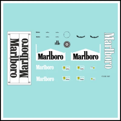 F1 Decal 1:18 Ferrari F310 B Tabakwerbung Irvine / Schumacher Formel 1 - 1997