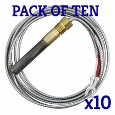 PACK OF TEN, TWO LEAD THERMOPILE 72" ARMORED M1265X MODELS 101 151 201 251 301