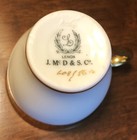 Vintage J. McD&S. Co, Ivory & White, Tea Cup and Saucer with Gold Rim — photo 4