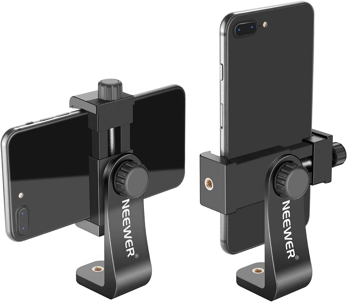 Smartphone Holder Vertical Bracket with 1 4 inch Tripod Mount Phone Clip Tripod-image