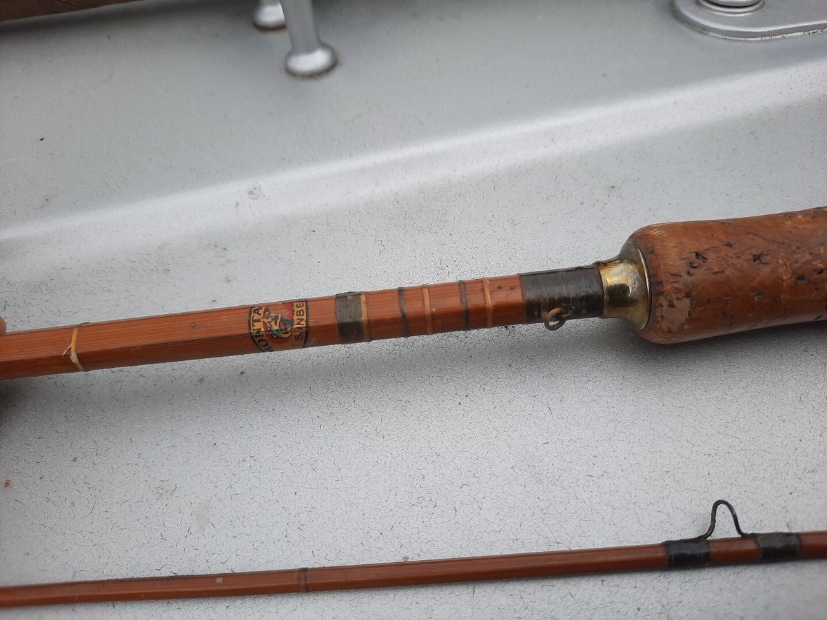 Vintage Montague Sunbeam Split bamboo Fly Rod, 3 Piece