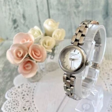 MARGARET HOWELL Watch Rhinestone Round Used From Japan Check description