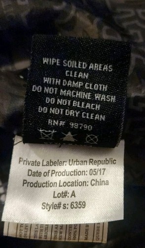 Urban Republic Boys Zip Up Jacket Black 14/16 - Picture 8 of 10