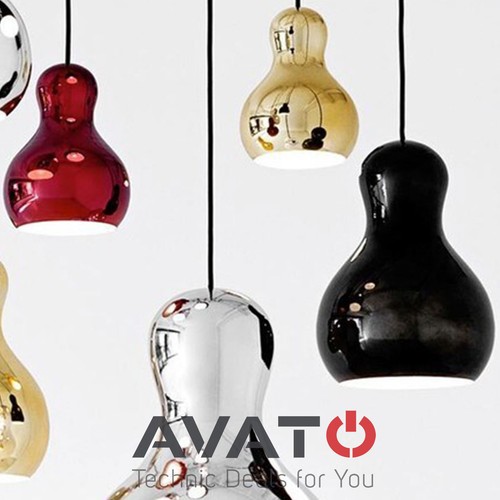 FRITZ HANSEN Calabash P1 - Lightyears - Gold Chrome Lampe Pendelleuche COMPLOT - Imagen 3 de 4
