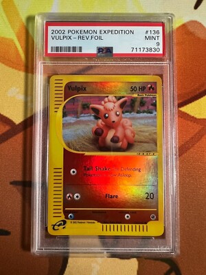 Pokemon TCG Expedition 2002 vulpix reverse #136 PSA 9 | eBay