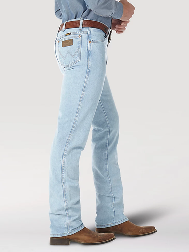 Jean para hombre Wrangler® Cowboy Cut® calce ajustado blanqueador 936 GBH - Imagen 2 de 4