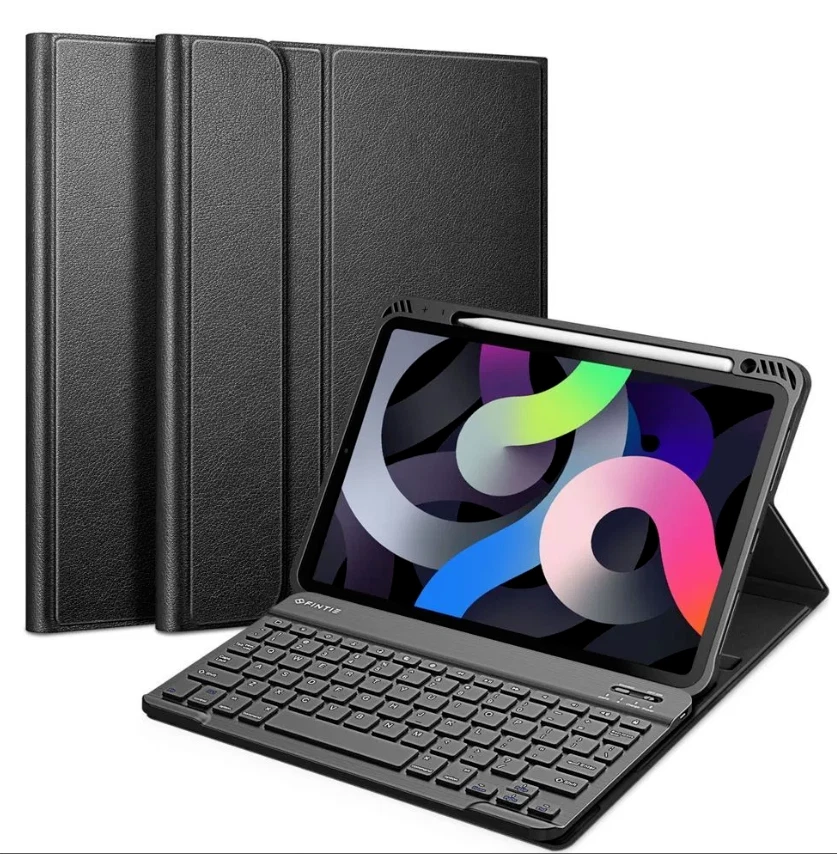 IPAD 9.7" FOLIO KEYBOARD IPAD AIR 9.7" BLUETOOTH MAGNETIC REMOVABLE CASE - Image 3 of 4