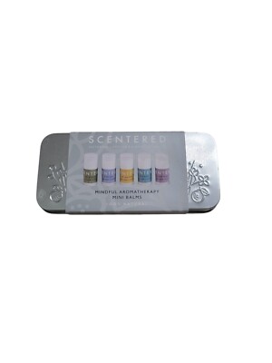 Scentered Mindful Aromatherapy Mini Balms 100% Natural 5 Piece Gift Set