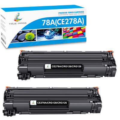 	2 x Black CE278A Toner Cartridge For HP 78A LaserJet Pro M1536DNF M1536N P1606