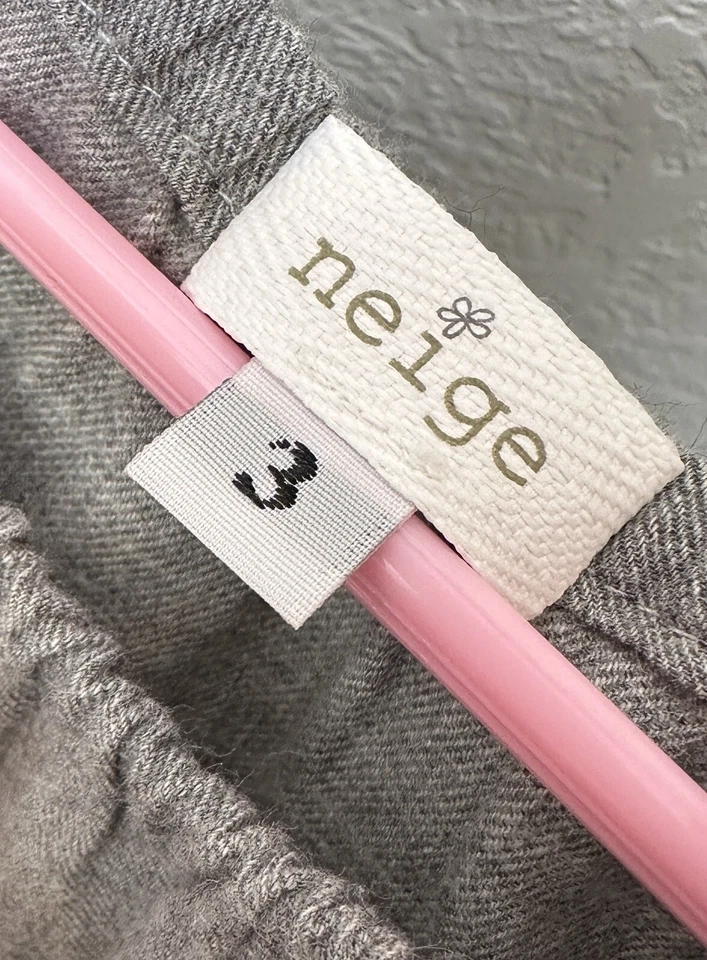 👗 Vestido NEIGE ROPA Gris y Rosa ~ Talla 3T 3 Foto 2 de 2