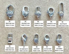 Sterling Silver Lobster Claw Clasps–Jewelry Findings 4 Necklaces&Bracelets 1-5pc