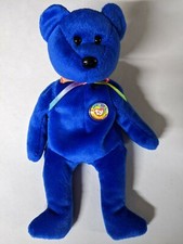 Ty Beanie Babies Clubby Official Club Bear 1998 Royal Blue Retired
