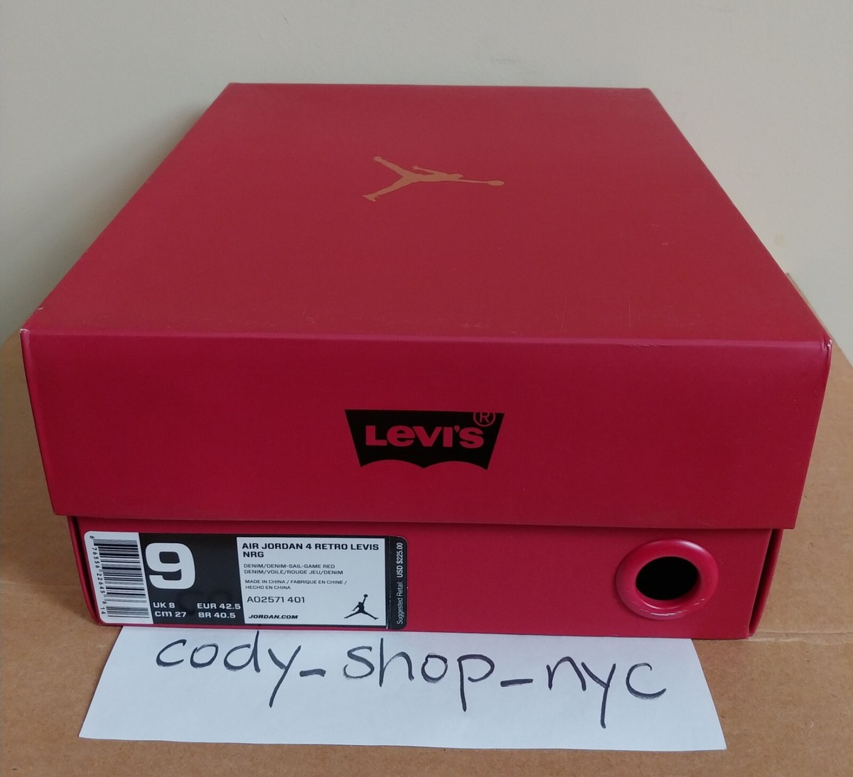 Nike Air Jordan 4 Retro Levis NRG Denim size 9 Blue *SHOE Nike Air Jordan 4 Retro Levis NRG Denim size 9 Blue *SHOE
