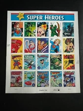 Scott #4084 DC Comics Super Heroes Pane of 20 39¢ Stamps (2006)