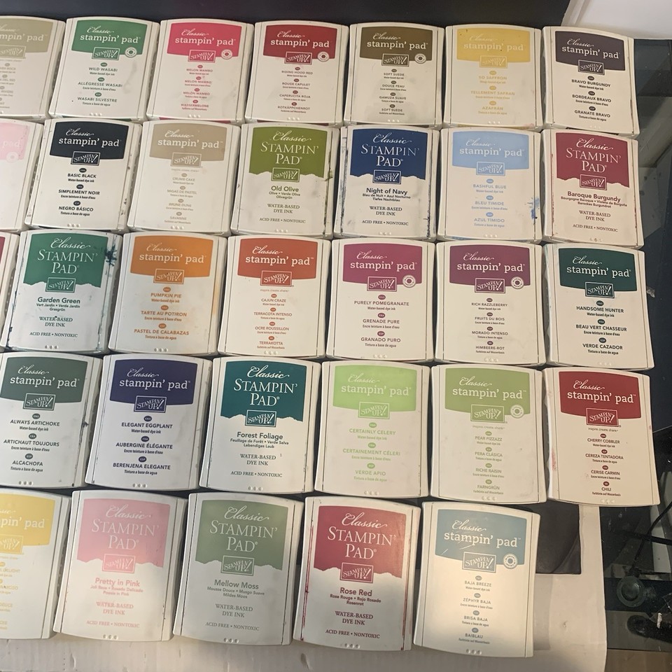 Stampin' Up! Classic Stampin' Pad, Ink Pads Only, Lot of 48 Colors USED ...