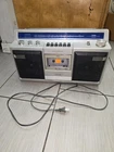 Sony CFS‑43 (Vintage Boombox  AM-FM Cassette Player) no battery cover used as is