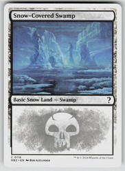 Snow-Covered Swamp (White Border) - Mystery Booster 2 #118 - Common